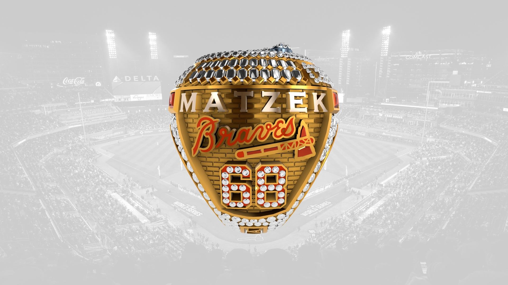 2021 Braves World Series Ring - Tyler Matzek